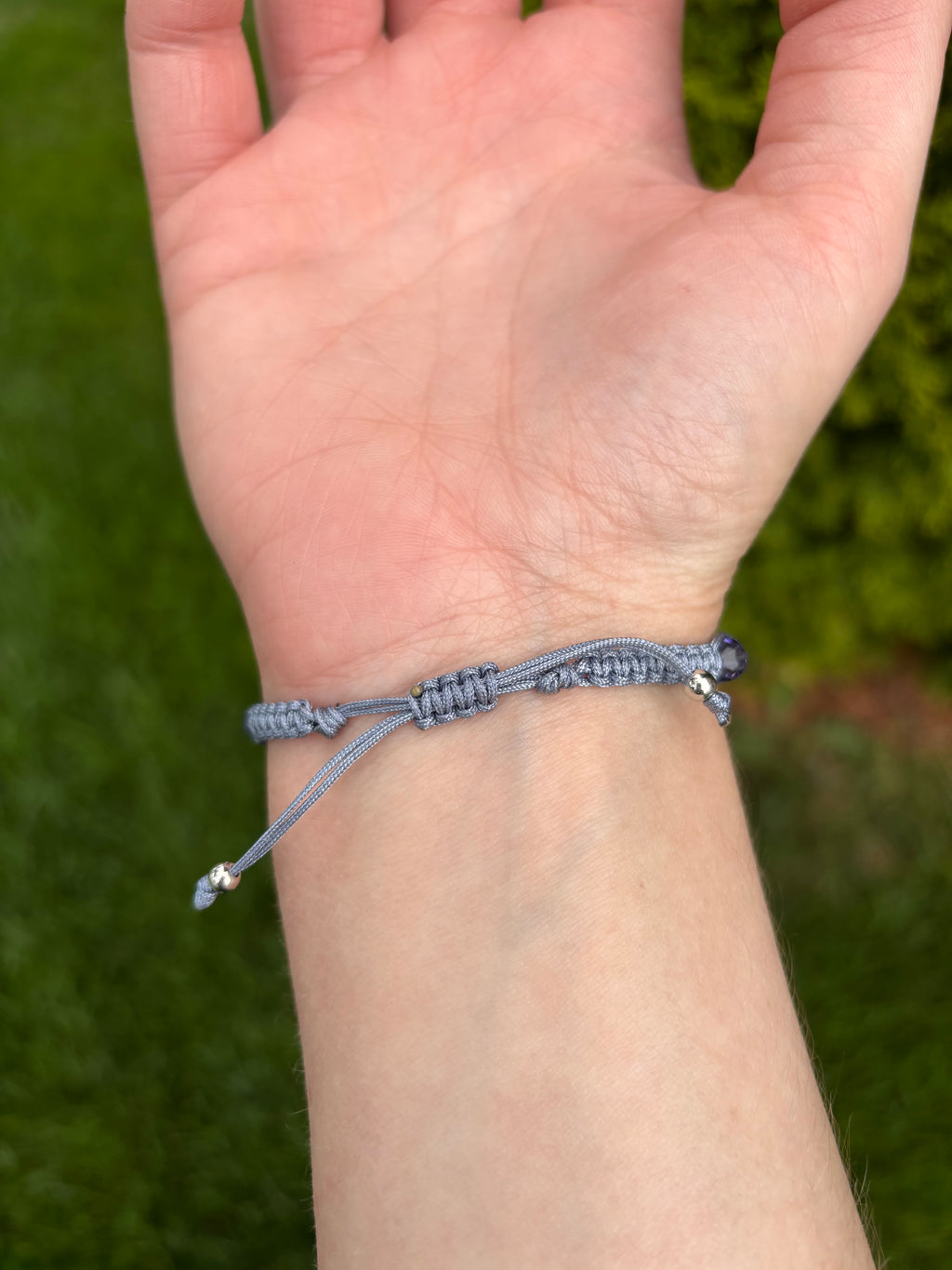Geometric and Tanzanite Crystal Bracelet