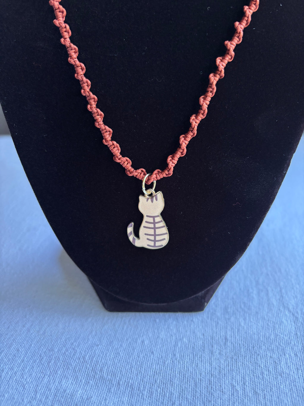 Orange Tabby Kitty Charm Set