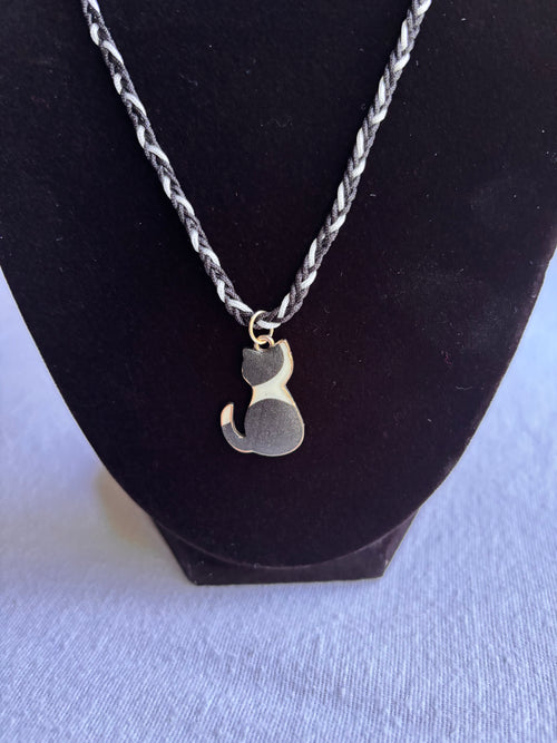 Black & White Kitty Charm Set