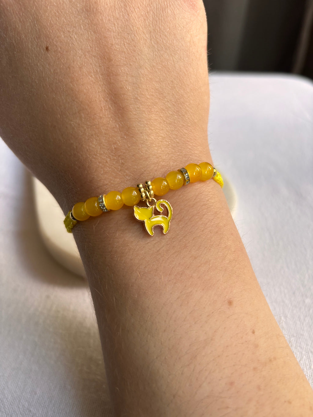 Dainty Kitty Charm Bracelet- Multiple Colors