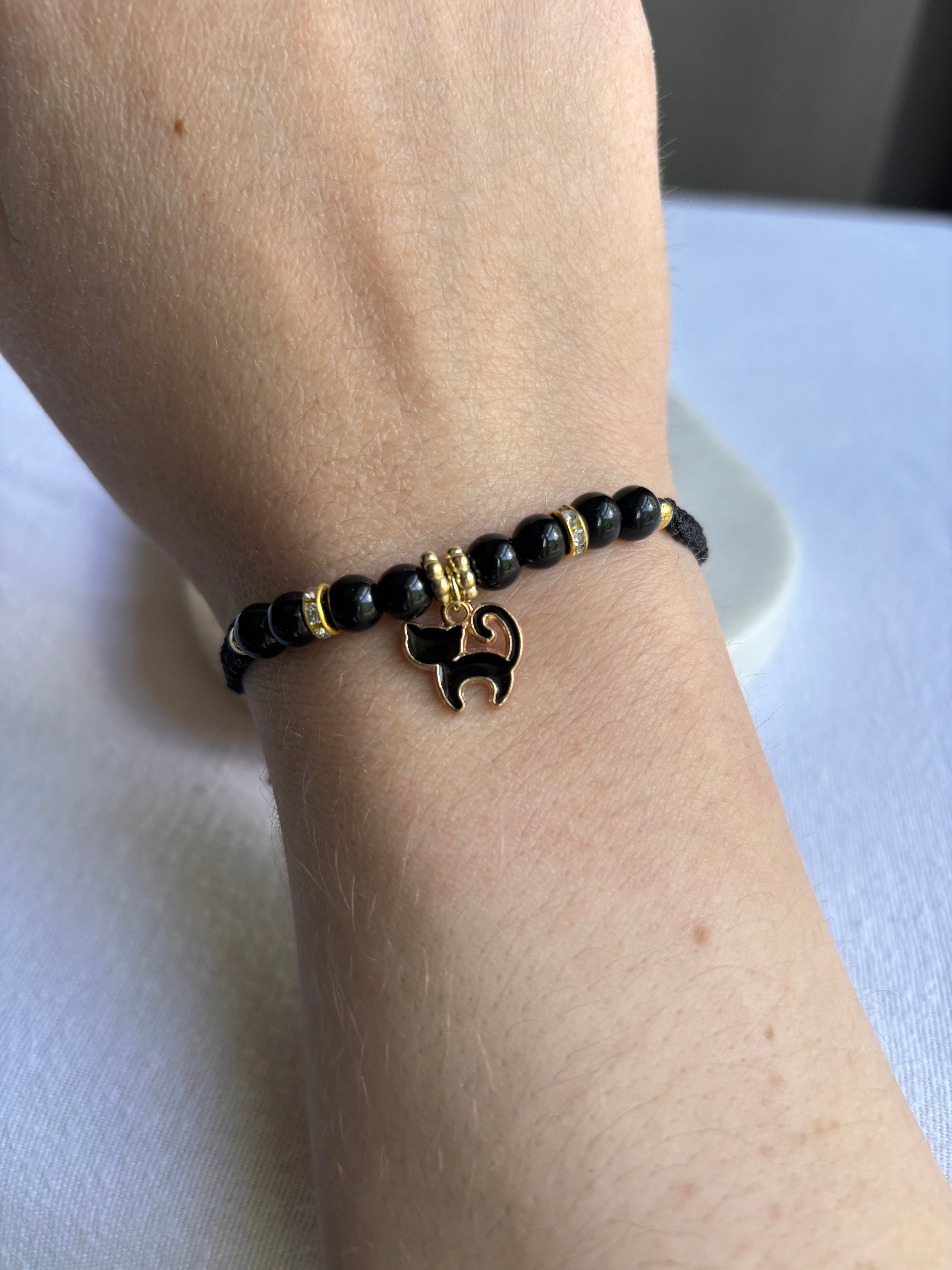 Dainty Kitty Charm Bracelet- Multiple Colors
