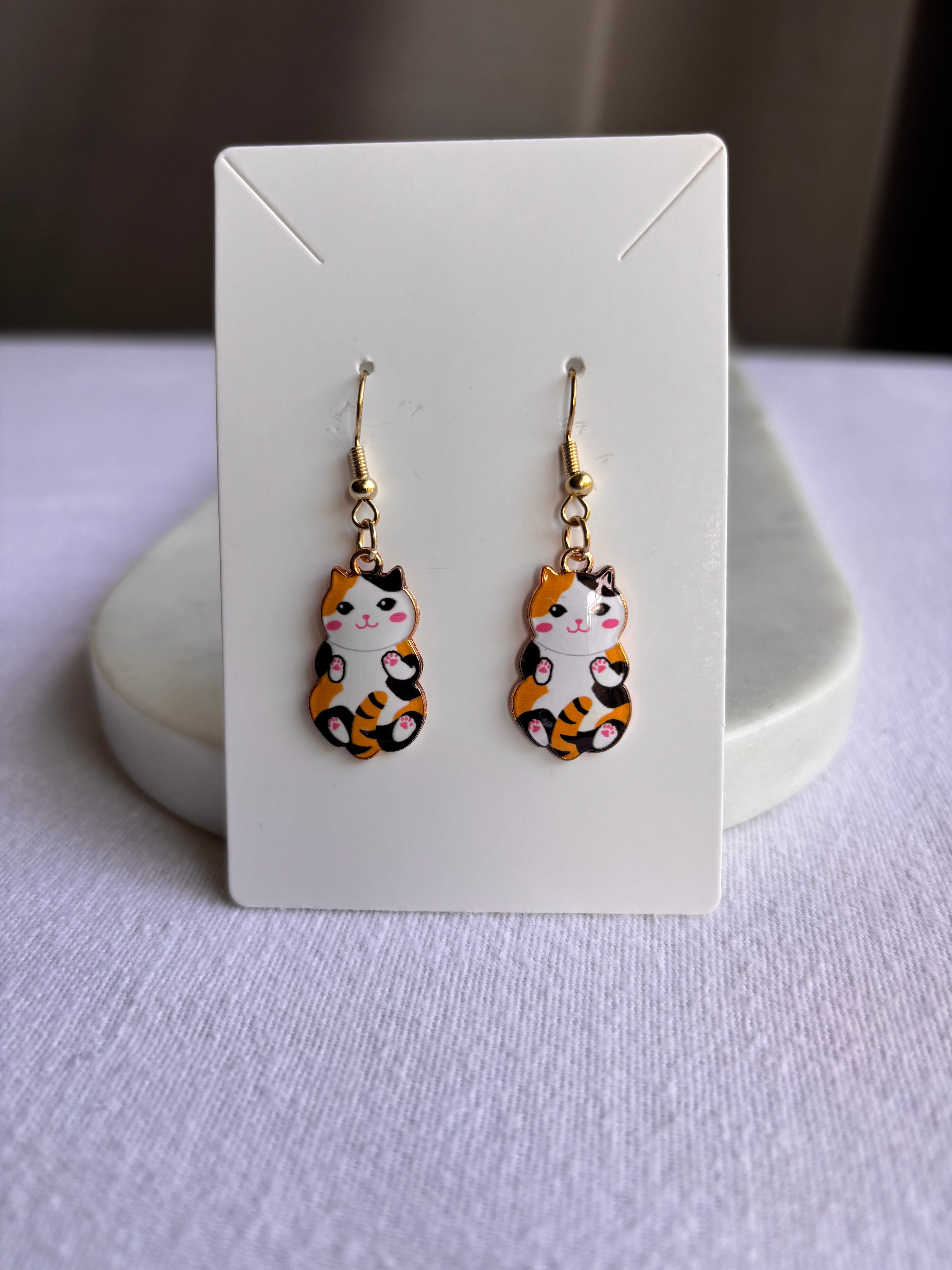 Kitty Dangle Earrings