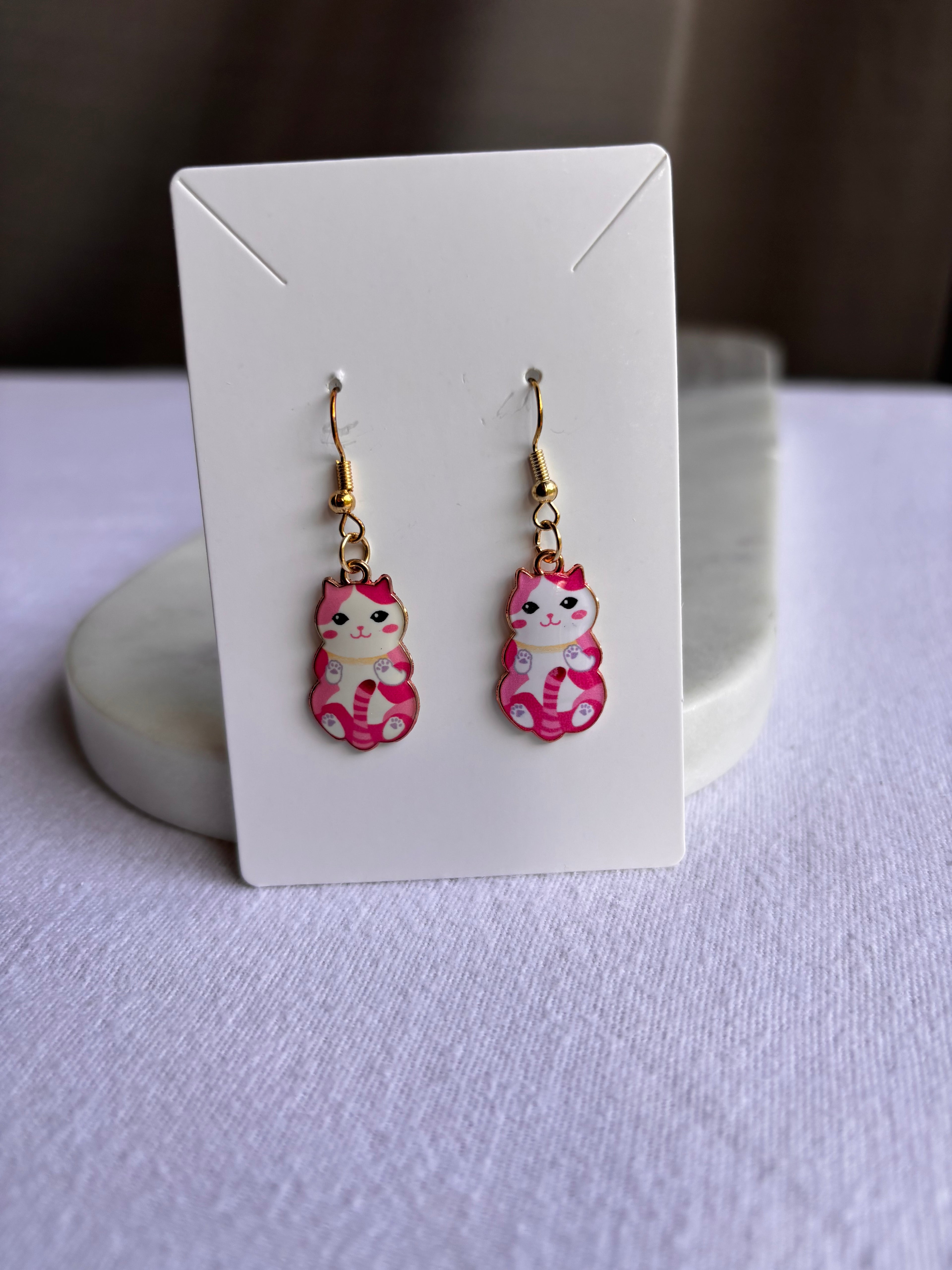 Kitty Dangle Earrings