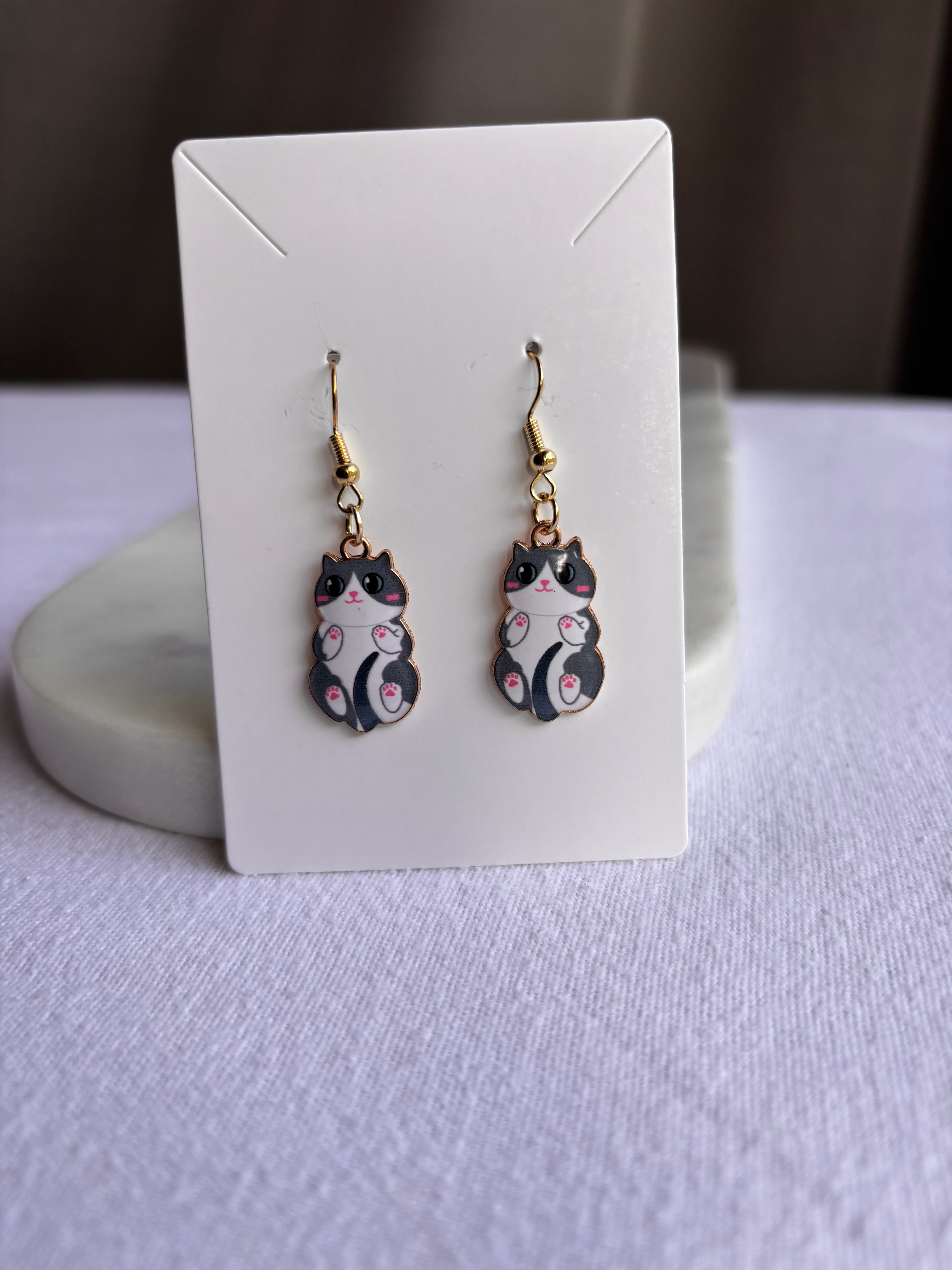 Kitty Dangle Earrings