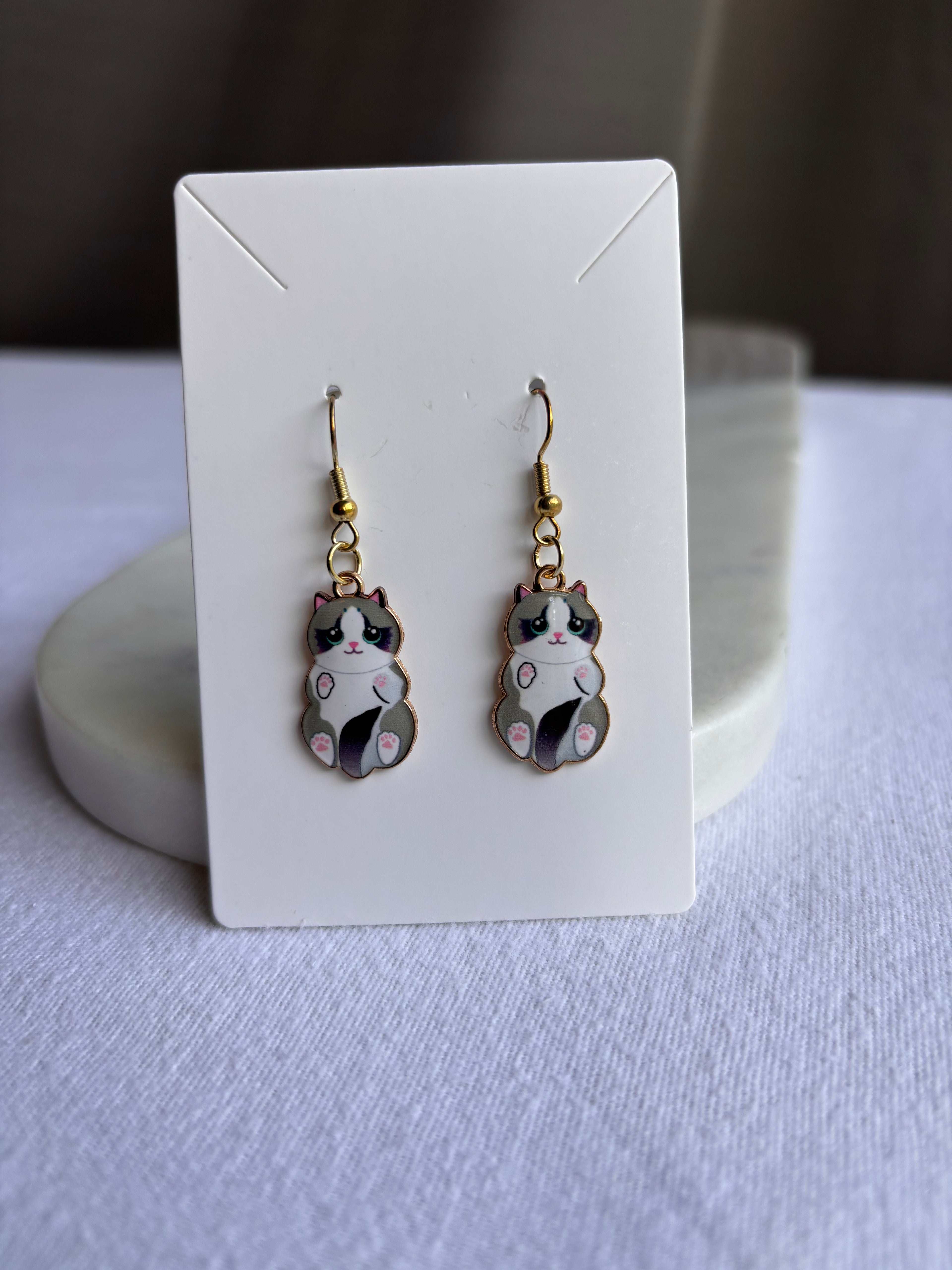 Kitty Dangle Earrings