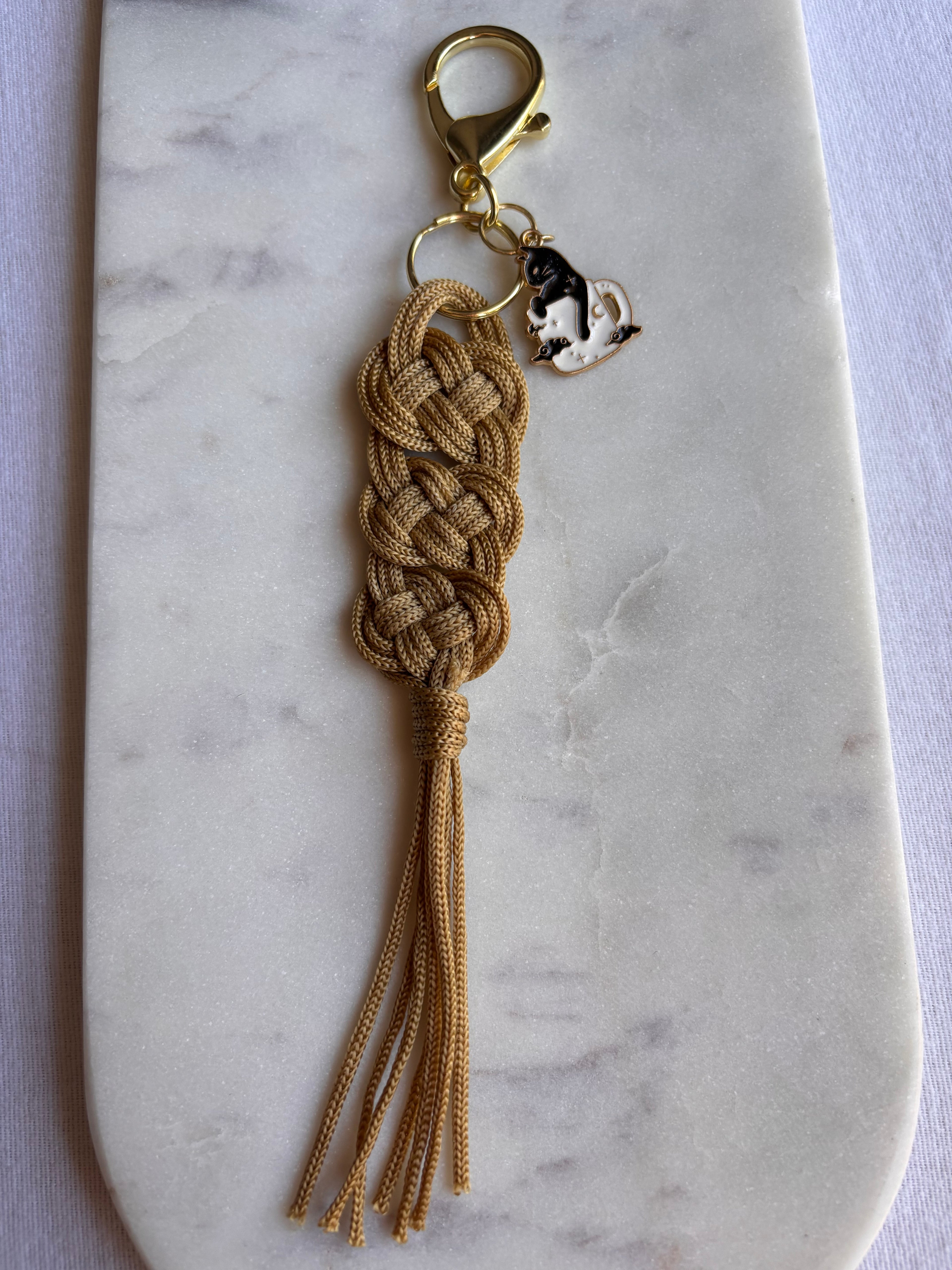 Gold Cattuccino Keychain