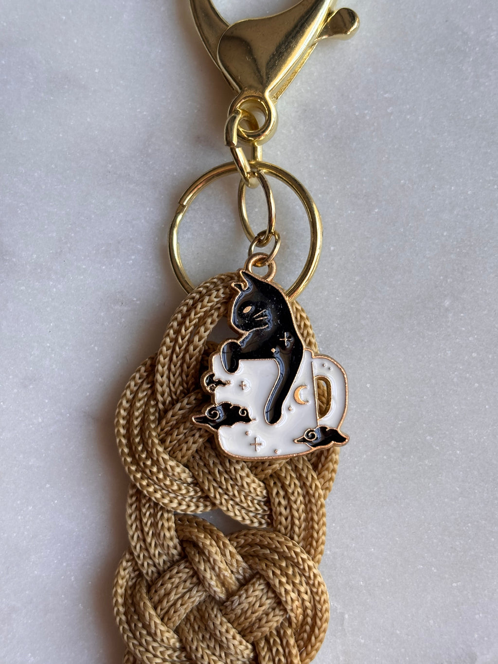 Gold Cattuccino Keychain