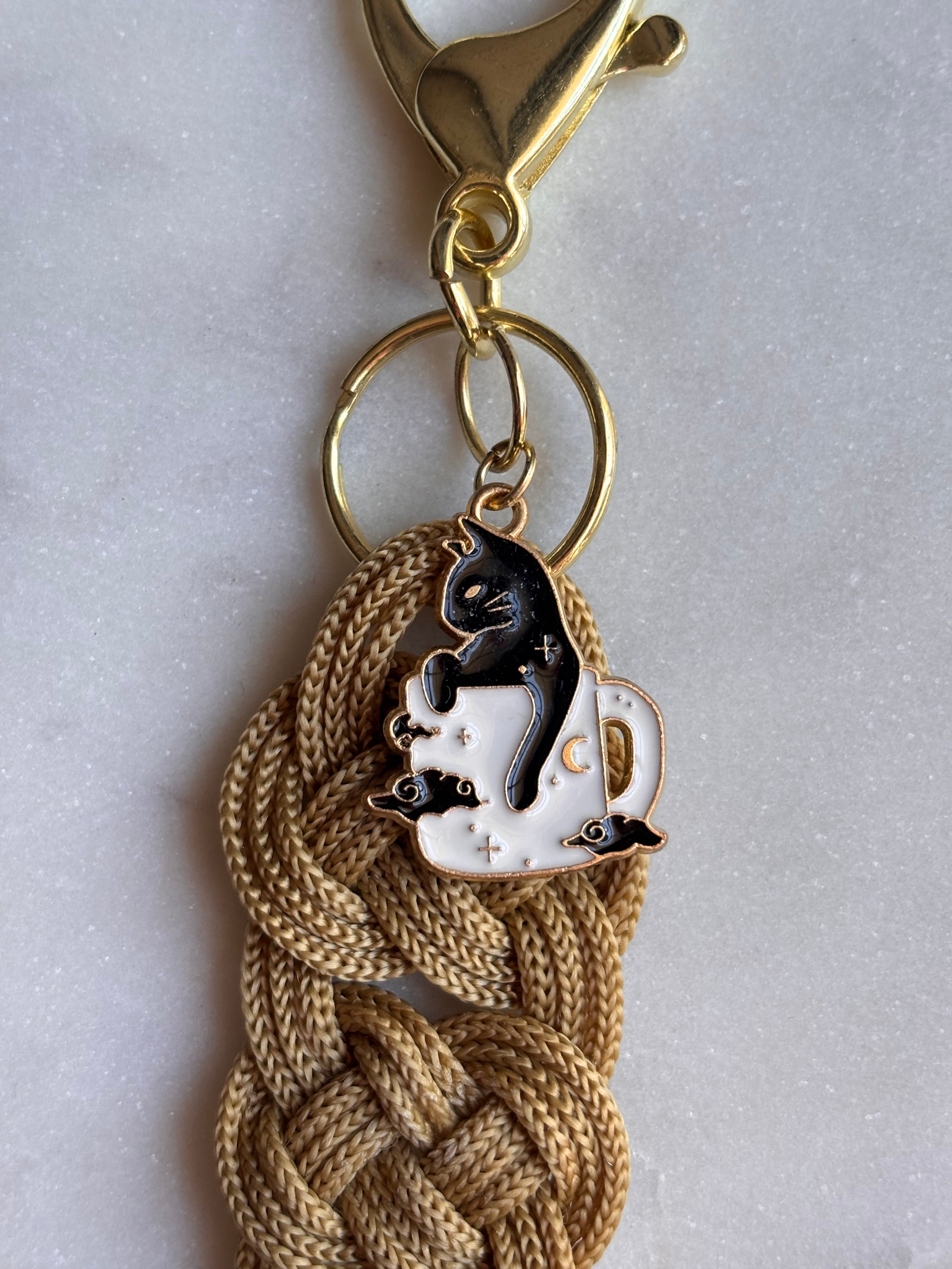 Gold Cattuccino Keychain