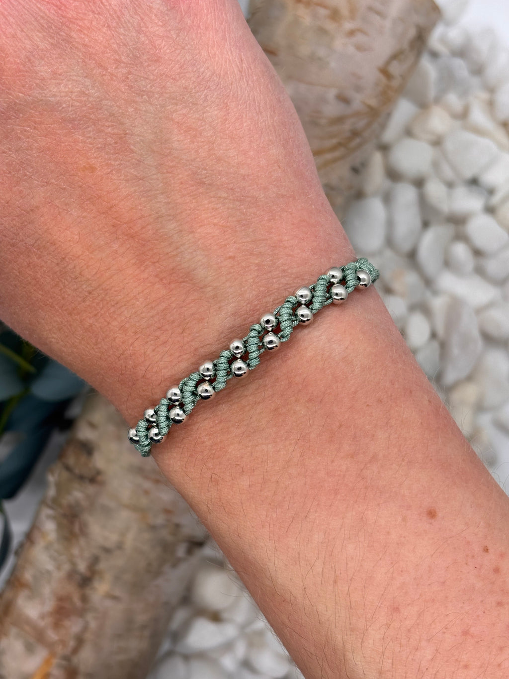 Diagonal Beaded Bracelet