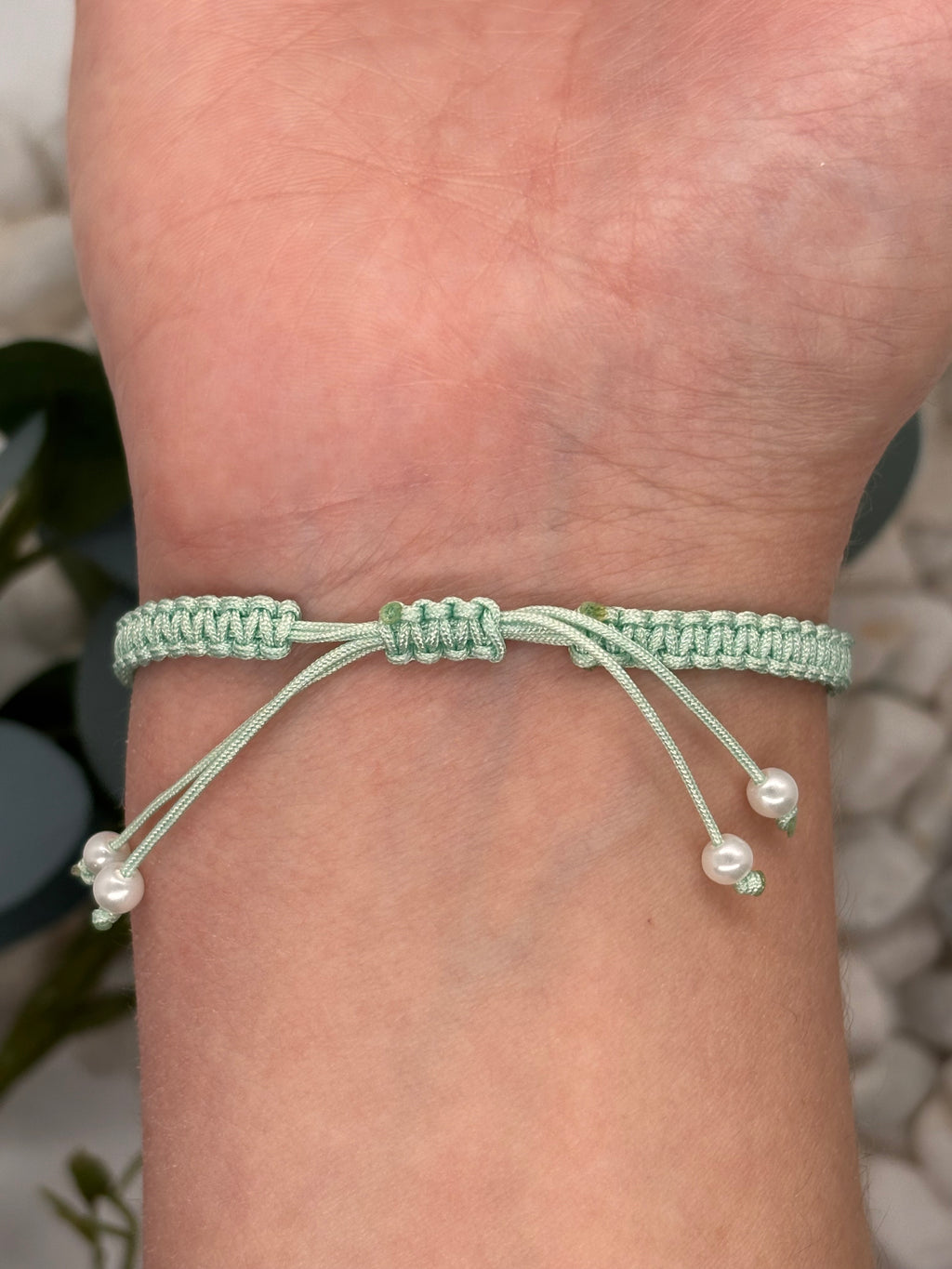 Pearl Micro Macrame Bracelet