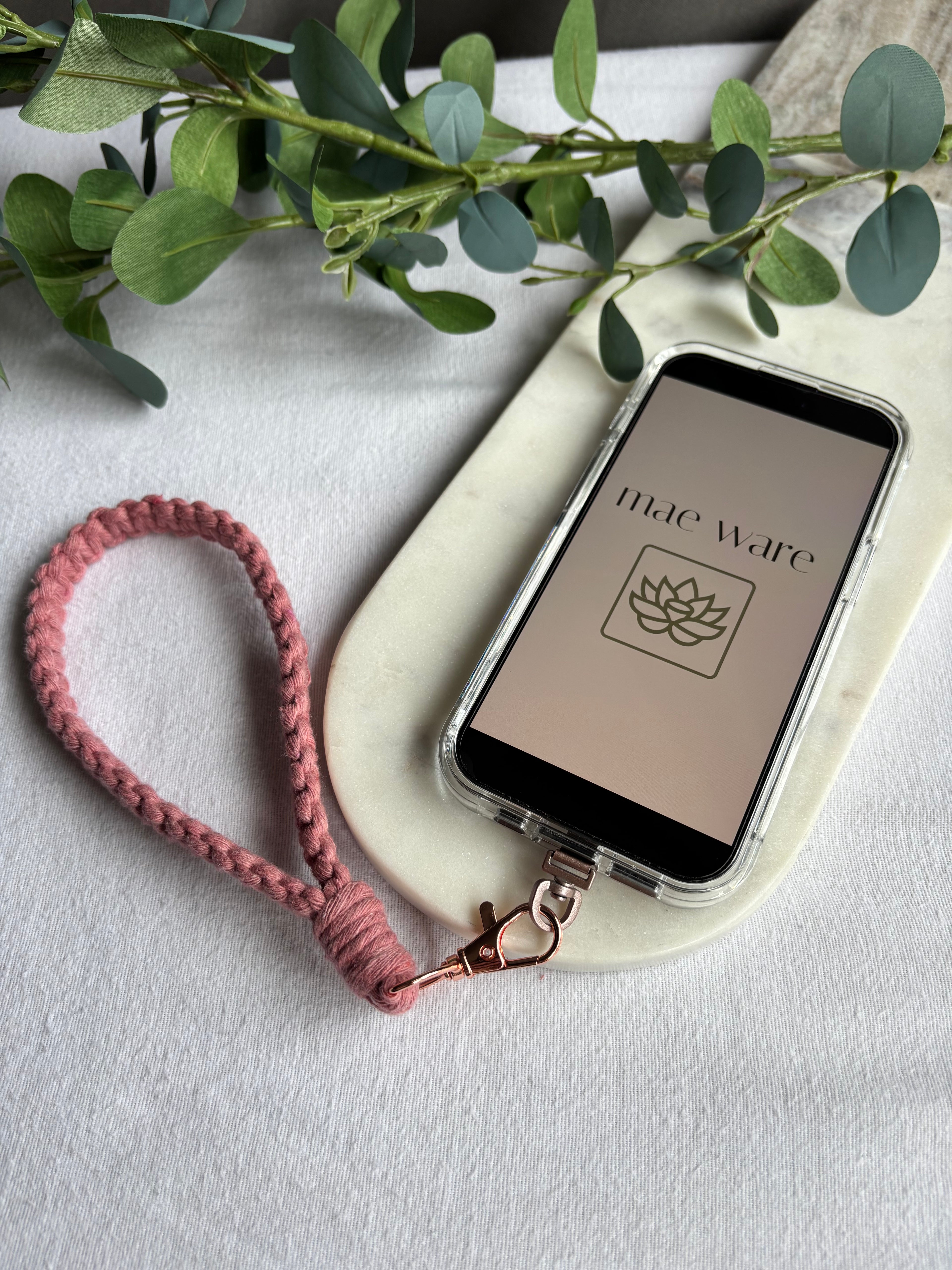 Pink Phone Wristlet